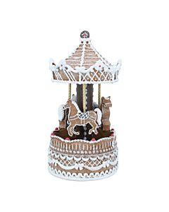 Gisela Graham Gingerbread Carousel Music Box